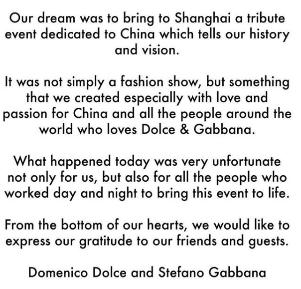 ▲Dolce & Gabbana（杜嘉班納）涉嫌辱華。（圖／翻攝自D&G官方instagram，下同）