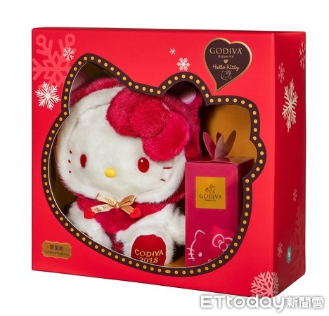 ▲Kitty迷必買！GODIVA與Hello Kitty聯名推出限量版禮盒。(圖／GODIVA提供)