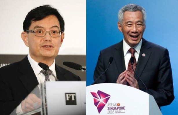  ▲▼ 新加坡總理李顯龍（Lee Hsien Loong）、財政部長王瑞杰（Heng Swee Keat）。（圖／路透社）