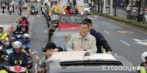 ▲▼柯文哲車隊掃街第二天。（圖／記者陳家祥攝）