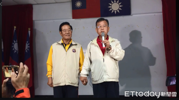 ▲賴峰偉自行宣布當選並發表感言。（圖／直播截圖）