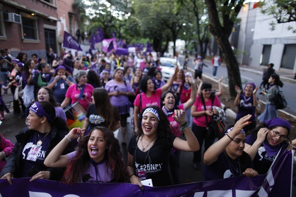 ▲▼巴拉圭女性抗議政府漠視針對女性的暴力行為。（圖／達志影像／美聯社）