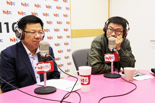 ▲▼ 民進黨立委李俊俋、台北市議員梁文傑。（圖／Hit Fm《蔻蔻早餐》製作單位提供）