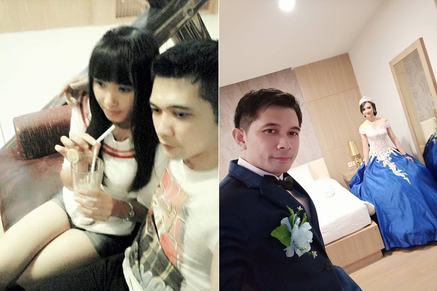 ▲▼狂課後輔導！13歲學生妹「熱戀27歲肌肉男師」　嬌羞7年結婚…網崩潰。（圖／翻攝自Vinda Virginia臉書）