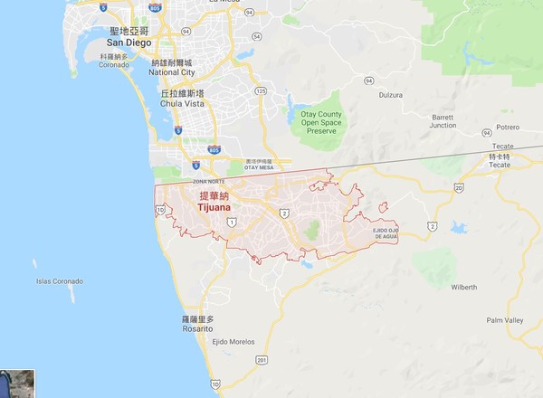 ▲▼提華納市。（圖／翻攝自google map）