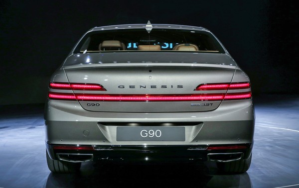 ▲南韓Genesis G90豪華大型房車，27日在南韓當地推出小改款。（圖／翻攝Genesis）