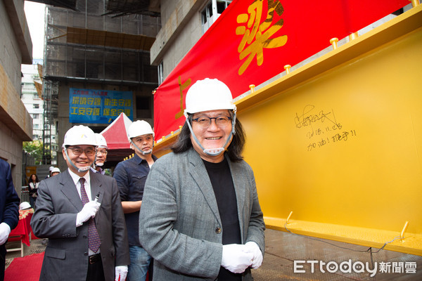 ▲▼永春都更案新建工程上樑典禮。都發局長林洲民（圖／記者季相儒攝）