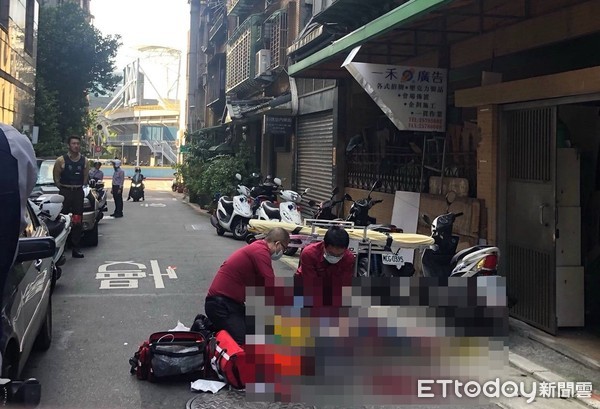 ▲▼女墜樓。（圖／記者黃彥傑攝）