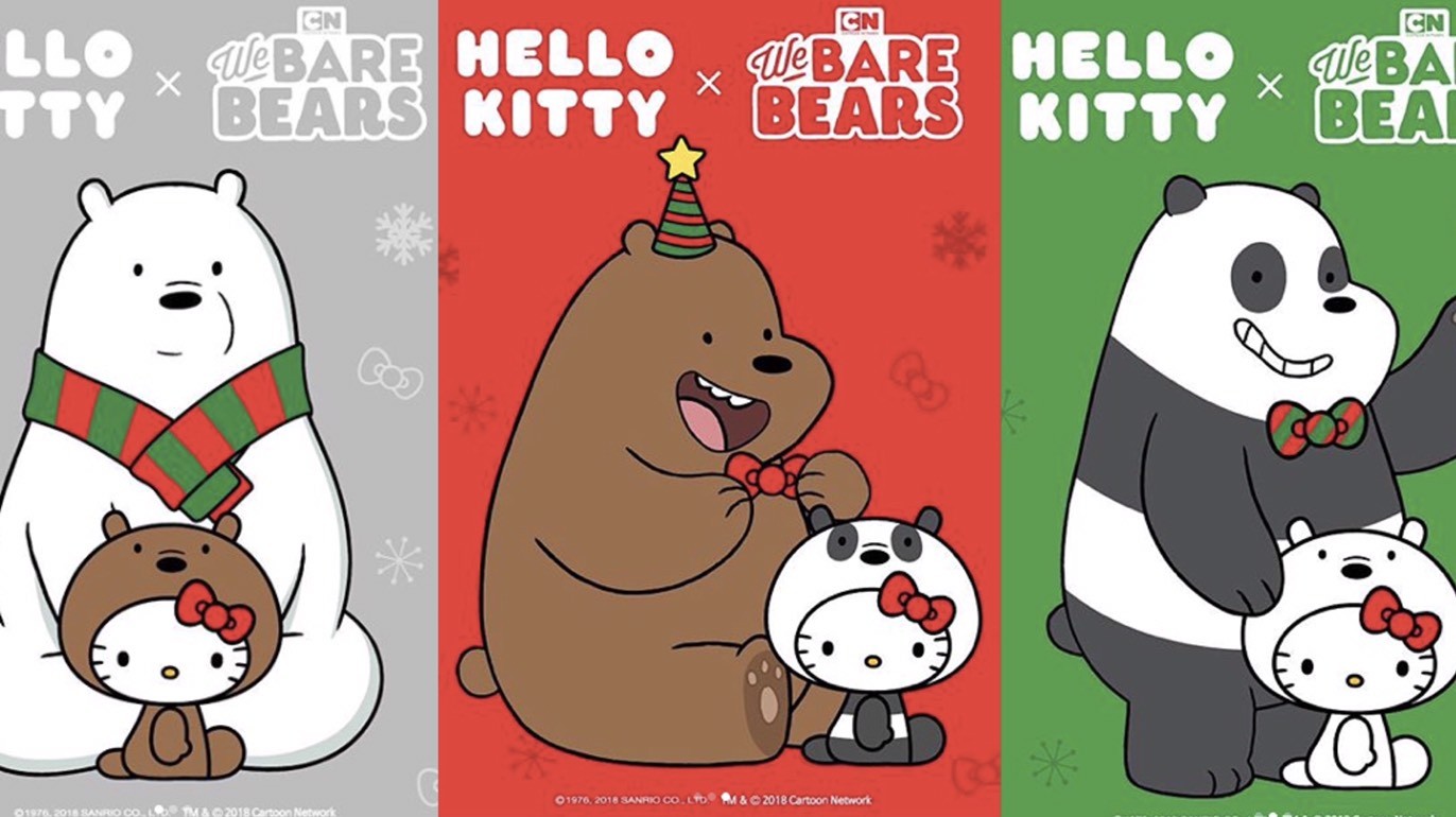 ▲南韓快餐熊熊遇見你Ｘ凱蒂貓。（圖／翻攝自lotteria ＩＧ）