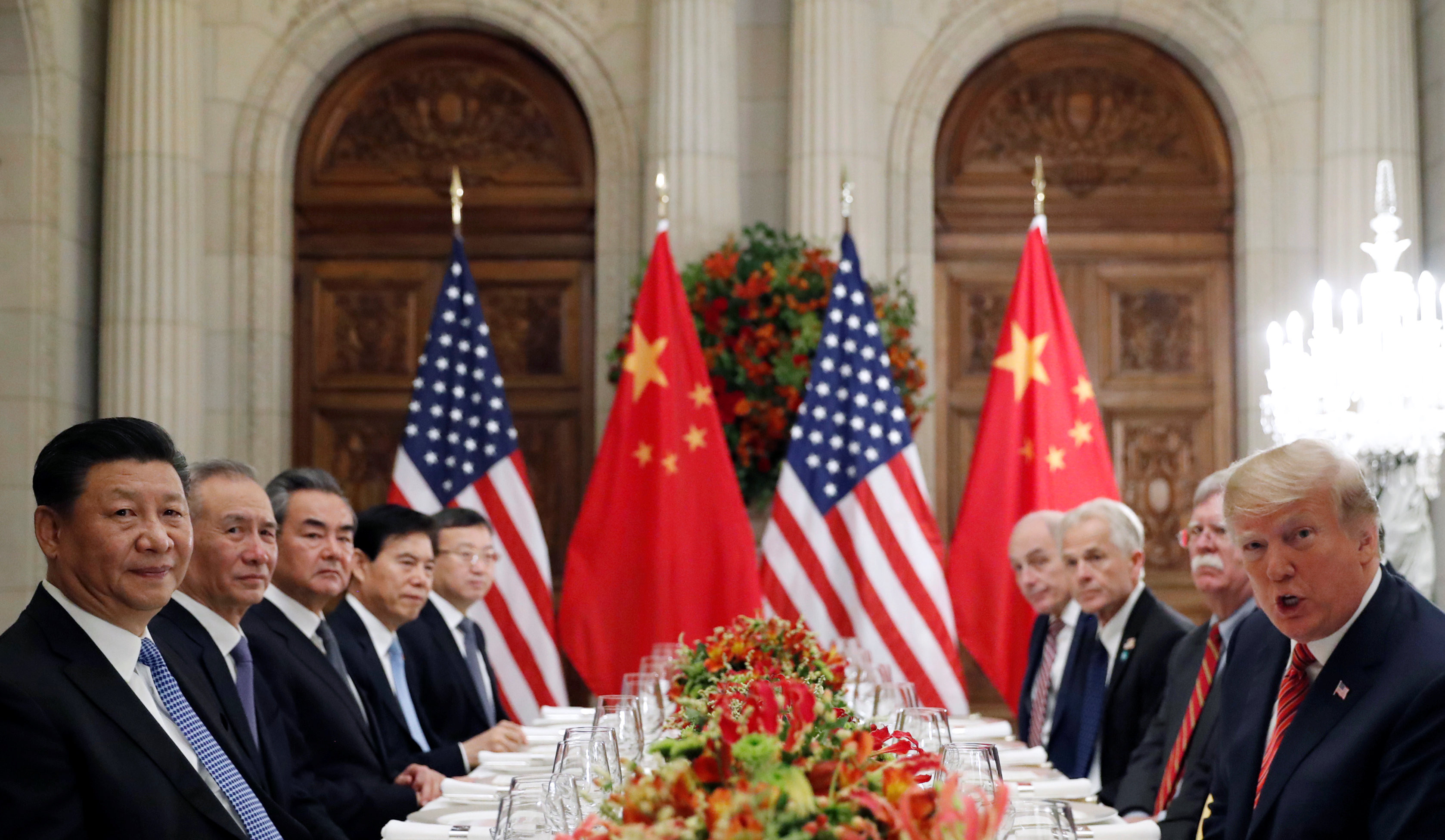▲美國總統川普（Donald Trump）與中國國家主席習近平G20見面。（圖／路透社）