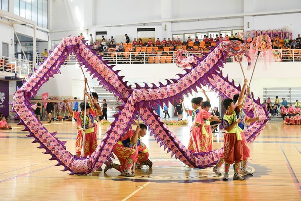 ▲民俗體育競賽，舞龍。（圖／台南大學提供）