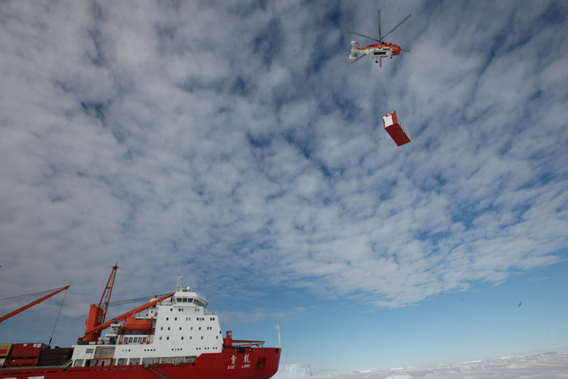 ▲▼大陸第35次南極科學考察隊12月1日搭乘雪龍號抵達南極中山站。（圖／翻攝自新華社）