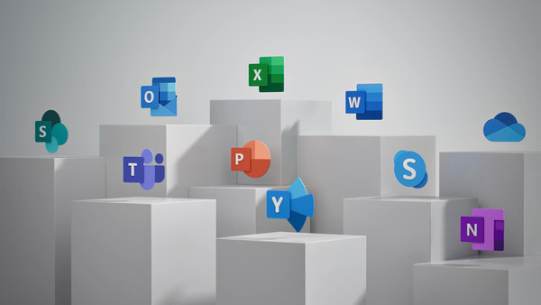 ▲▼ Office icons。（圖／翻攝自YouTube／Microsoft Office 365）