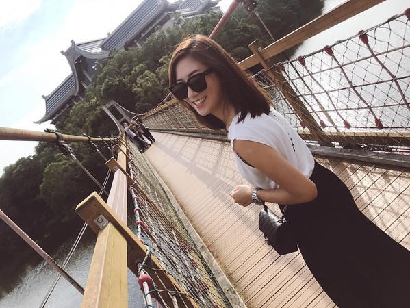 ▲峨眉鄉細茅埔吊橋。（圖／IG@bbbbbecky提供，請勿隨意翻拍，以免侵權）