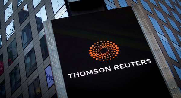 ▲▼金融數據供應商兼新聞機構湯森路透（Thomson Reuters）宣。（圖／路透）