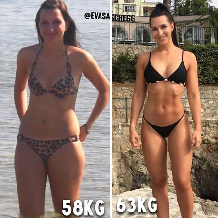 「健身前VS健身後」對比（圖／翻攝自Boredpanda）