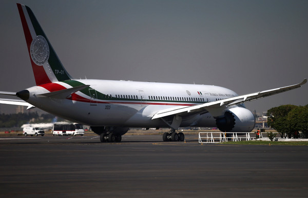▲▼墨西哥空軍波音787總統行政專機，新總統上任秒賣掉。（圖／路透）