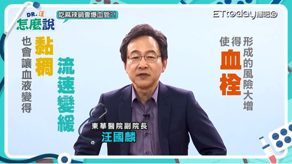 ▲吃麻辣鍋會爆血管？（圖／《DR.汪怎麼說》節目圖）