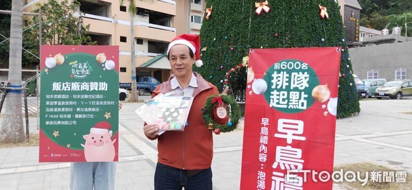 ▲號稱東台灣最高的21米聖誕樹要在12月16日下午5點點亮。（圖／卑南鄕公所提供，下同）