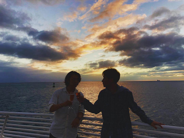 ▲▼「Super Junior - D&E」銀赫上傳與東海的合照。（圖／翻攝自IG、推特）