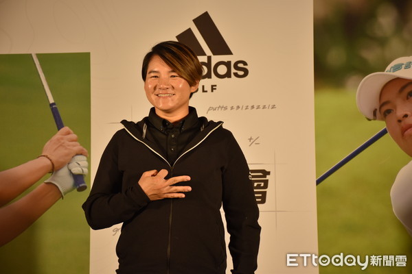 ▲▼Adidas golf曾程記者會,曾雅妮,程思嘉             。（圖／記者謝孟儒攝）