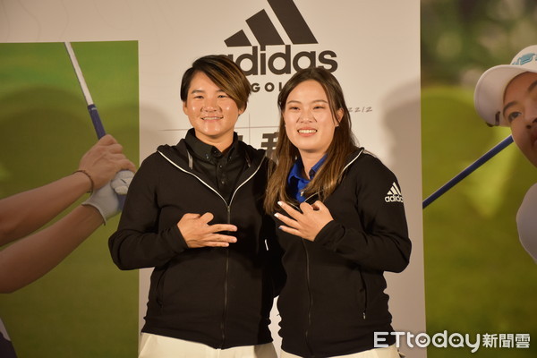 ▲▼Adidas golf曾程記者會,曾雅妮,程思嘉             。（圖／記者謝孟儒攝）