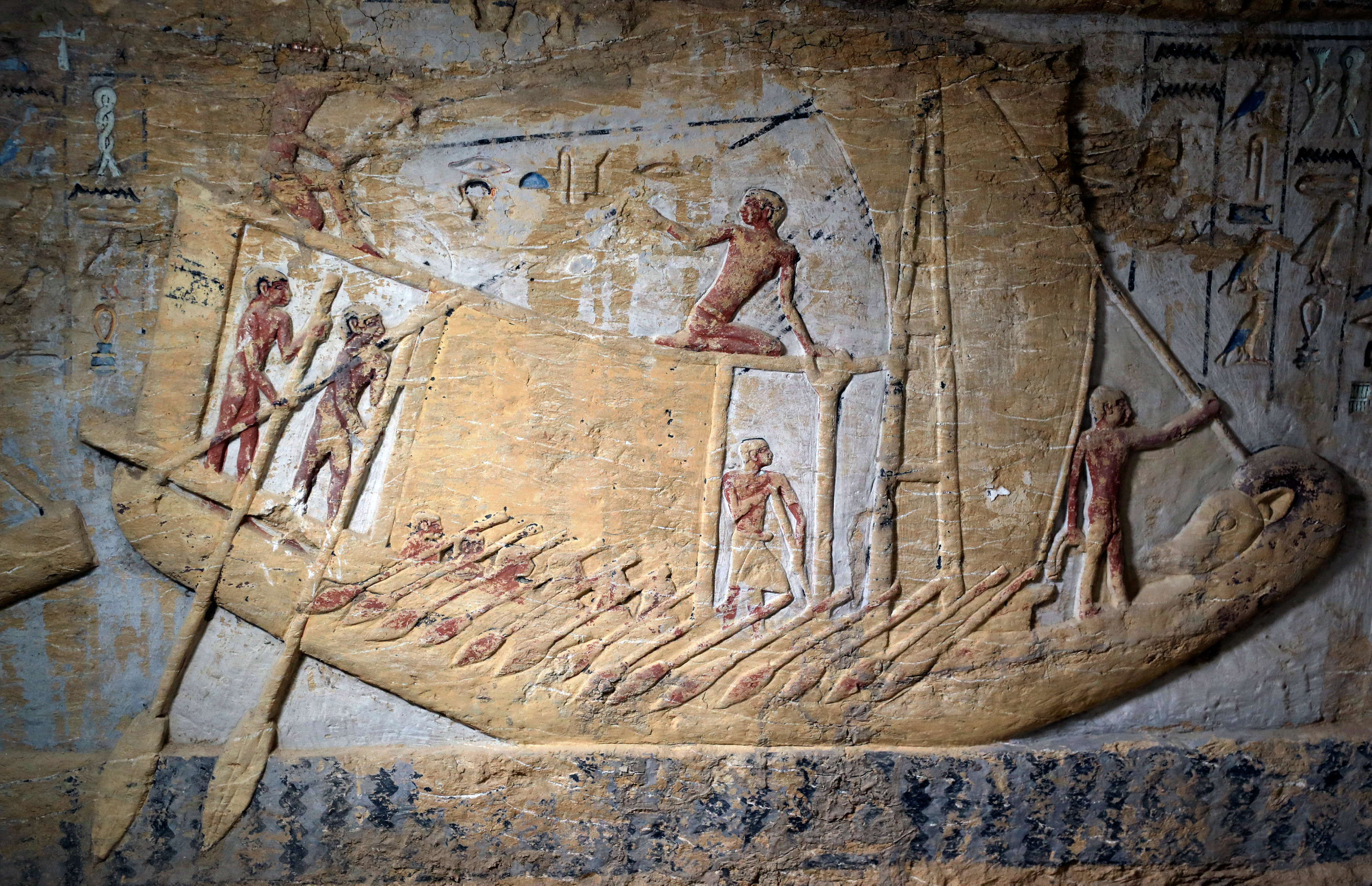 ▲▼埃及薩卡拉新發現4400年前祭司古墓。（圖／路透社）
