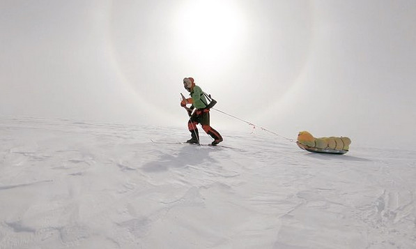 ▲歐布萊迪將成為「在沒有任何協助下，65天內獨自徒步橫越南極」的史上第一人。(圖／翻攝自IG@Colin O`Brady)