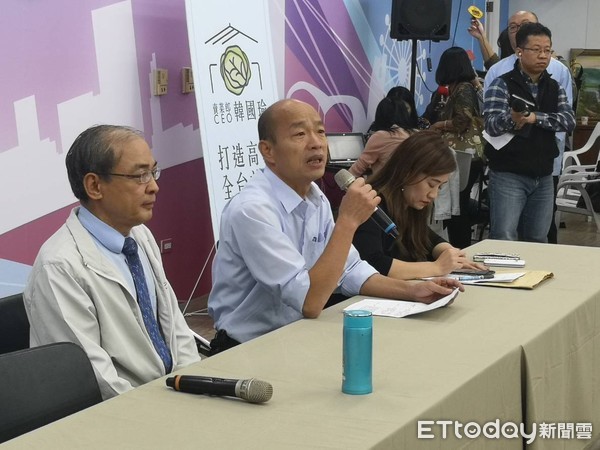 ▲準高雄市長韓國瑜公布第三位副市長人選             。（圖／記者洪正達攝）
