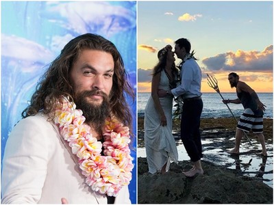 海邊婚紗照拍一半…水行俠本人亂入　新婚夫妻嚇傻！