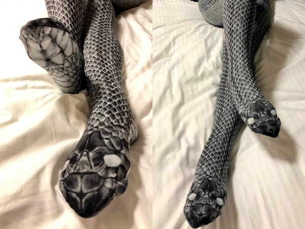 ▲日本蛇紋絲襪洗版推特（圖／翻攝自jukka22e2Vqsy Twitter）
