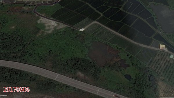 ▲▼卓蘭大安溪濕地公園衛星照片對比。專家表示石虎及淺山生物都超級需要沒有阻礙的水域。（圖／生態觀察者李璟泓授權提供）