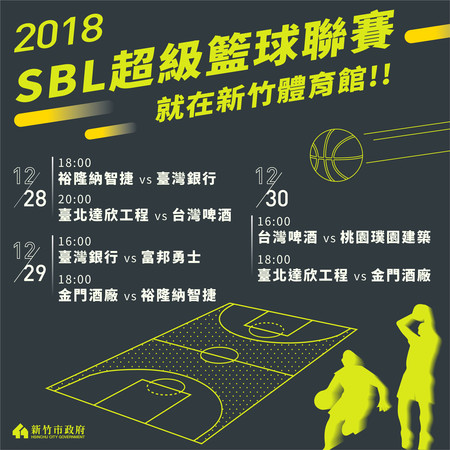 ▲SBL睽違4季重回風城戰鼓再起　首戰裕隆納智捷VS台灣銀行。（圖／新竹市政府提供）