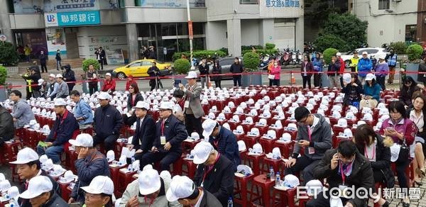 ▲鄭文燦就職典禮會場略顯冷清。