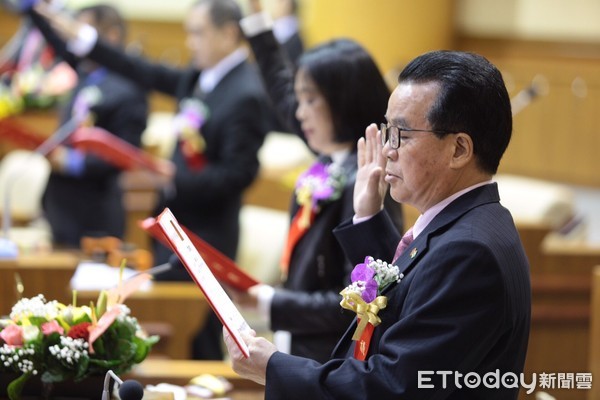 ▲ 基隆市新科議長蔡旺璉 林右昌：期許府會合作共創基隆未來。（圖／記者郭世賢翻攝）