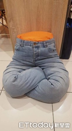 ▲DIY「人形貓窩」材料做法超簡單！　貓奴全讚翻：腿得救了。（圖／有點毛毛的／飼主Jfave Jc提供）