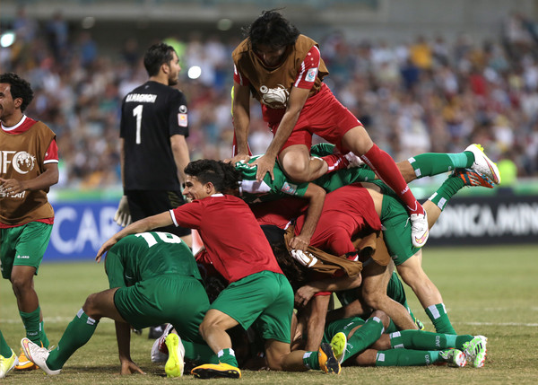 ▲▼ 2015年亞洲盃,亞足賽，伊拉克pk勝伊朗            。（圖／達志影像／美聯社）