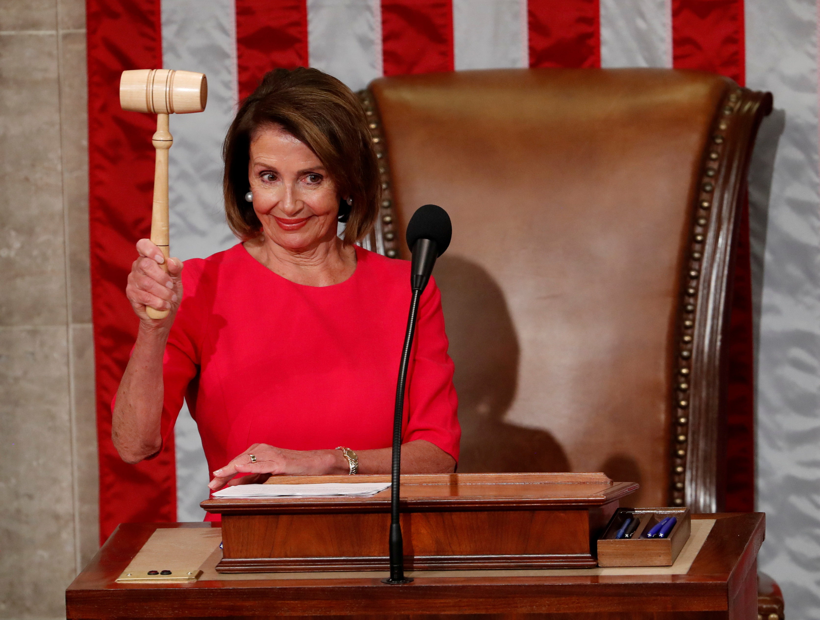 ▲▼  民主黨籍國會議員裴洛西（Nancy Pelosi）二度當選聯邦眾議院議長。（圖／路透）