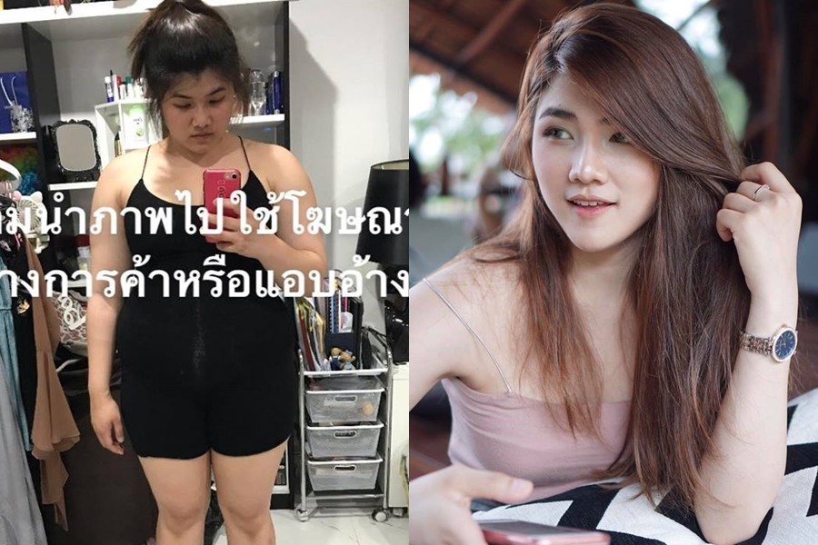 ▲▼4個月狂瘦30公斤！泰國辣妹美到網友認不出。（圖／翻攝自臉書／Maimai Chanitwongse）