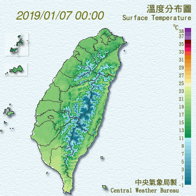 ▲▼小寒忽冷忽熱「大雨噴大台北」再降3天！下周2波變天…超級寒流到不了。（圖／中央氣象局）