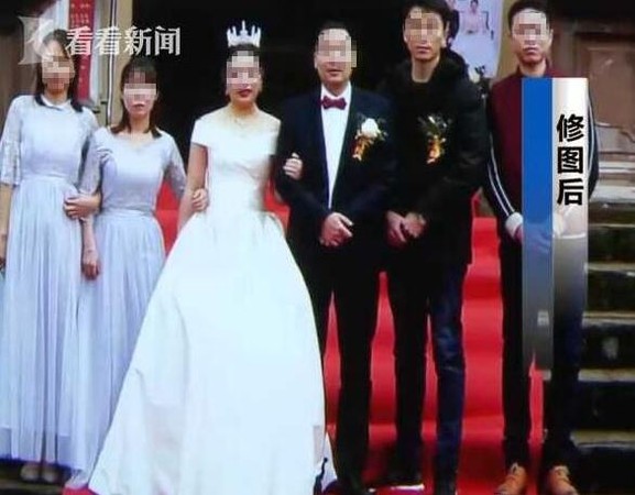 ▲▼婚攝修圖修太大 新郎收婚照傻眼：這不是我老婆。（圖／翻攝自看看新聞）