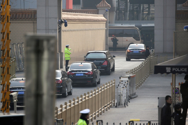 ▲▼金正恩車隊於北京。（圖／路透社）