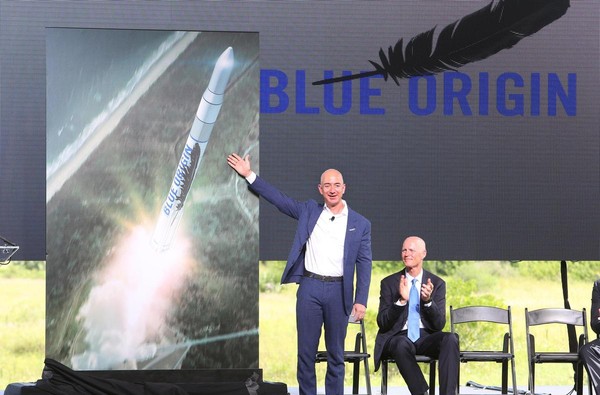 貝佐斯創辦「藍色起源」發展航太事業。（東方IC）