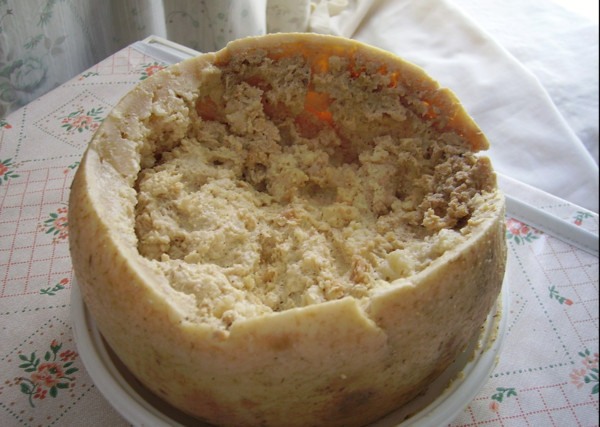 ▲▼薩丁尼亞活蛆奶酪。（圖／翻攝自維基百科）