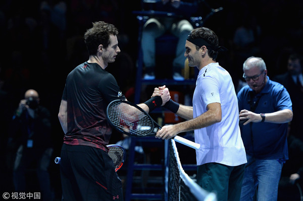 ▲費德勒Roger Federer、穆雷Andy Murray。（圖／CFP）
