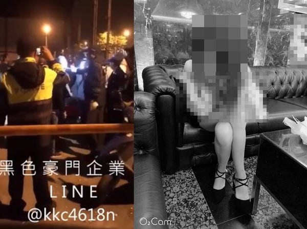 台南18歲女虐死女嬰，以及聚集在警局外的人潮。（圖／翻攝黑色豪門企業臉書社團、當事人臉書）