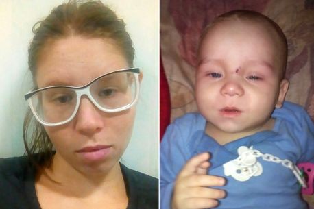 ▲嫰媽Nadezhda Yarych為了去開趴， 讓8個月大兒子喝伏特加。(圖／翻攝自網路)