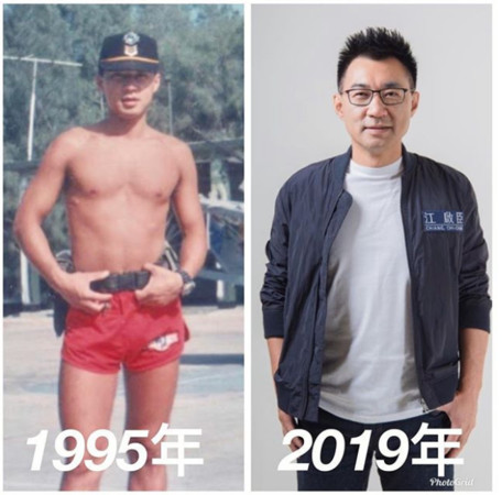 ▲▼江啟臣24年今昔對比照。（圖／翻攝自江啟臣IG）