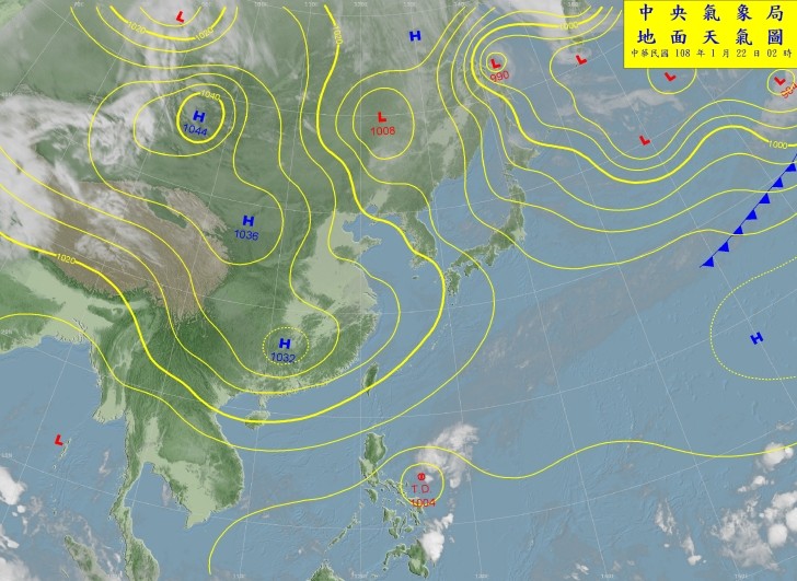 天氣圖。（圖／氣象局）