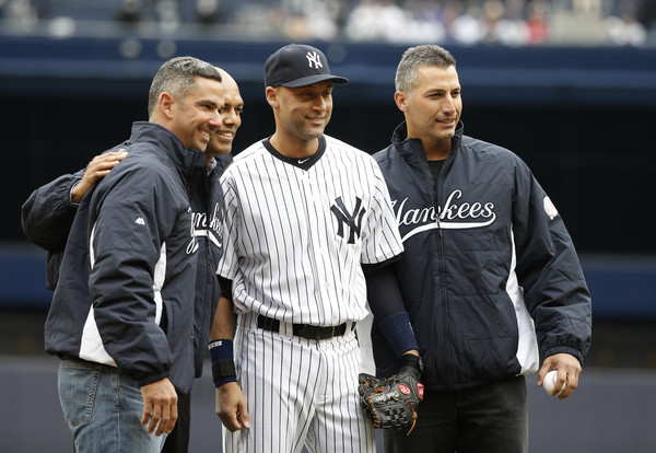 ▲▼洋基「四核心」，（左起）波沙達（Jorge Posada）、李維拉（Mariano Rivera）、基特（Derek Jeter）、派提特（Andy Pettitte）。（圖／達志影像／美聯社）